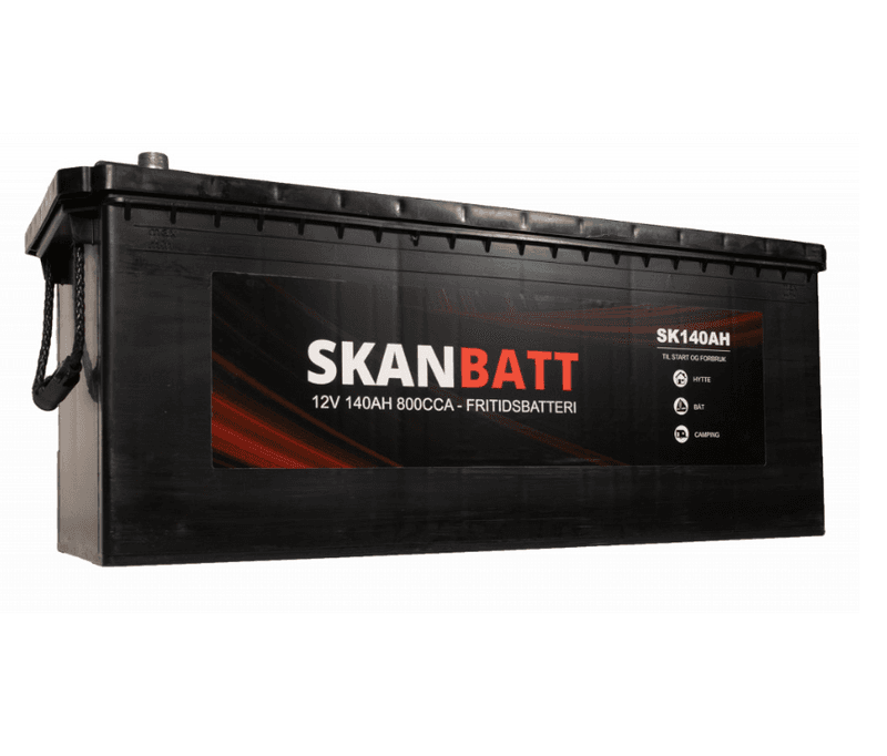 SKANBATT Fritidsbatteri 12V 140AH 800CCA