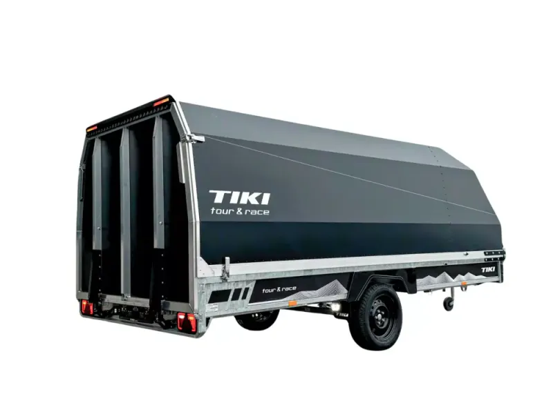 Tiki ATV/Snøscooter-henger CP430-LB Tour & Race med rampe og aluminiumslokk