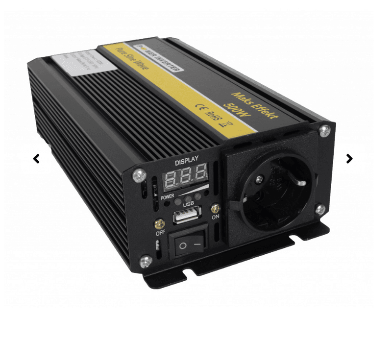 POWER Inverter 12V 500W (1000W) Ren Sinus