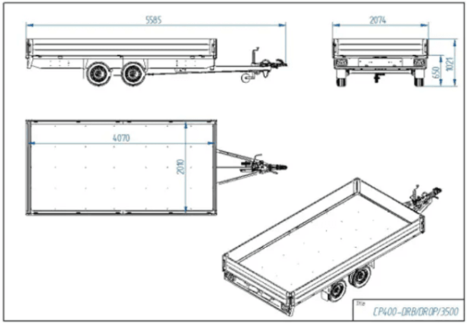 Hovedbilde Tiki CP400-DRB/DROP/3500kg