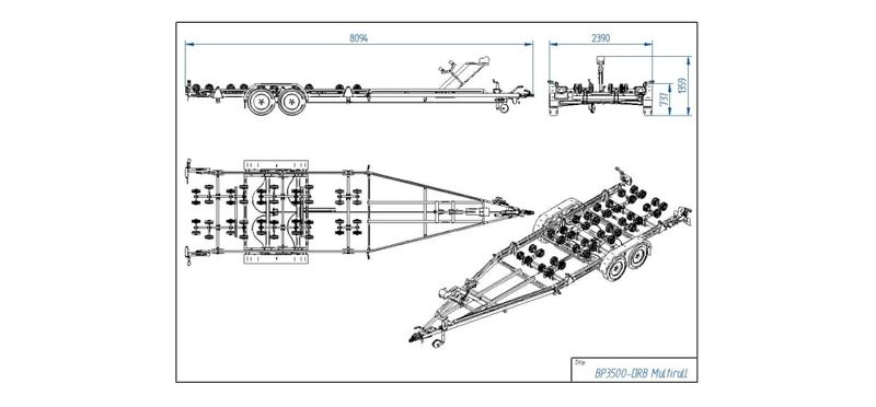 Båthenger BP3500-DRB Multiroller