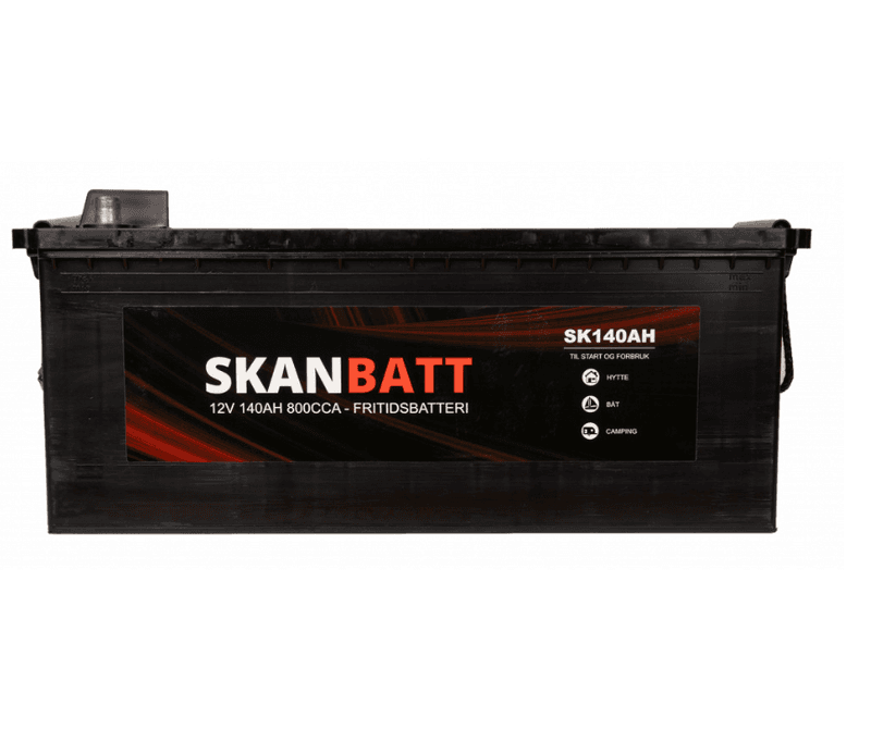 SKANBATT Fritidsbatteri 12V 140AH 800CCA