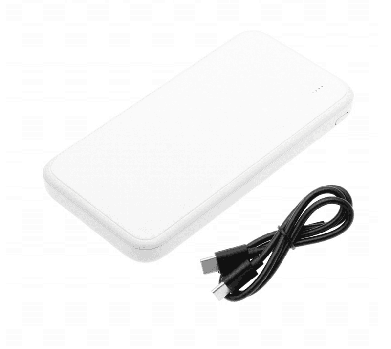 Powerbank 10000mAh 5V USB-C og USB-A - Hurtiglader
