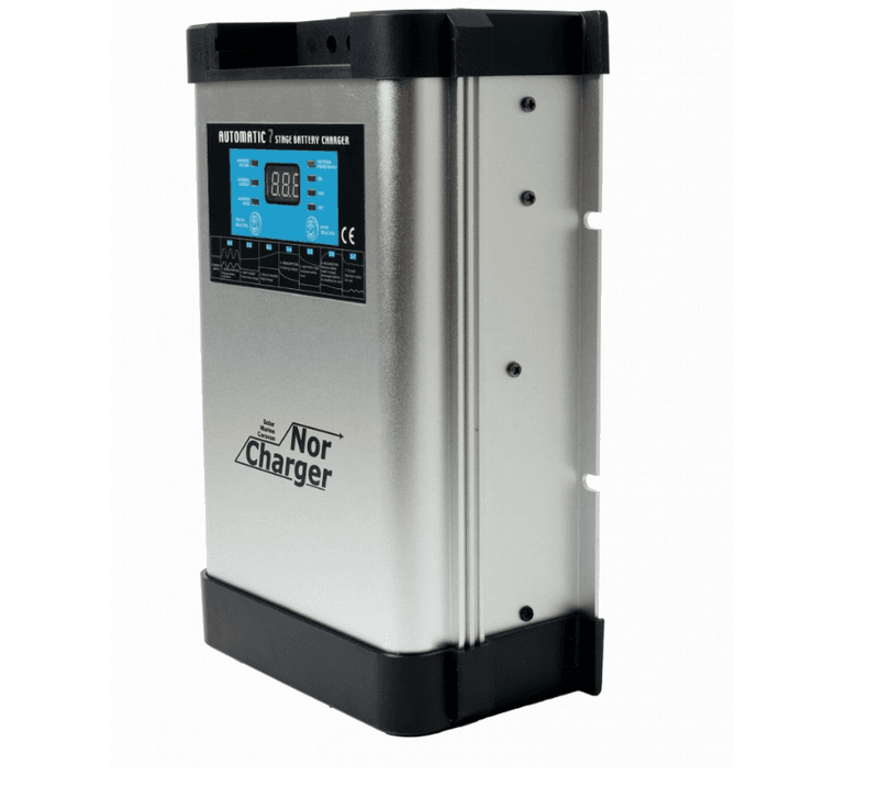 NOR CHARGER Pro Serie Elektronisk Batterilader 12V 60A - 2 Kanaler