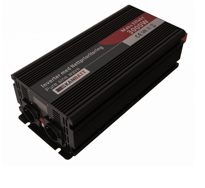 Hovedbilde SKANBATT Inverter 12V 3000W Ren Sinus med ...