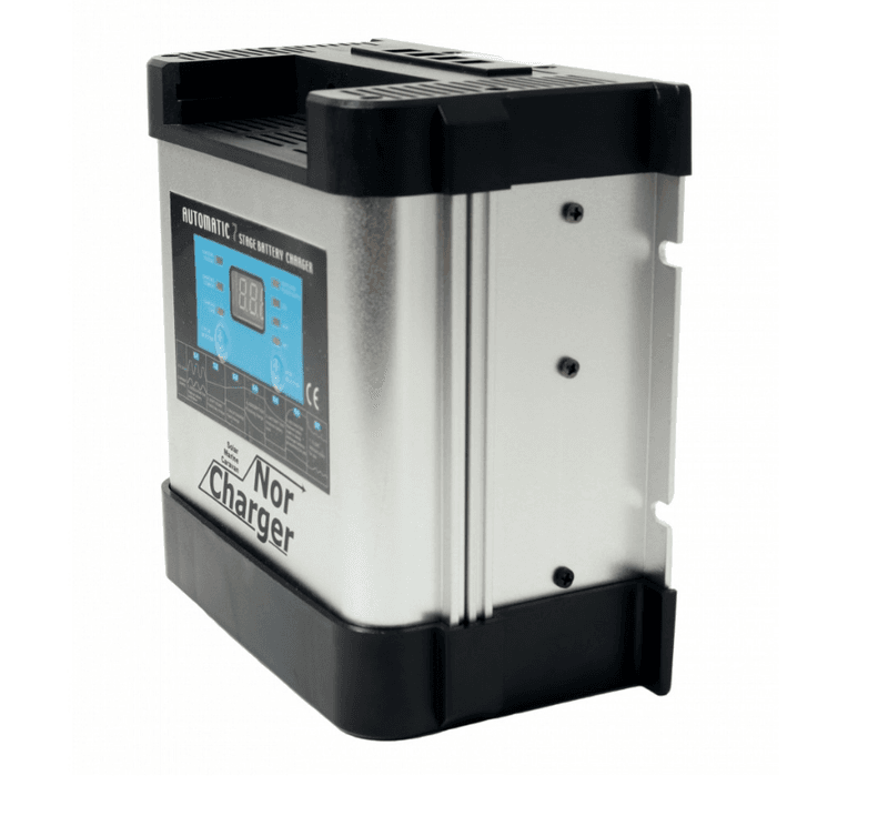 NOR CHARGER Pro Serie Elektronisk Batterilader 12V 10A 2-kanaler